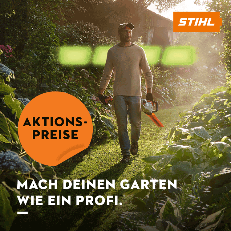 Aktionsbild der STIHL Herbstaktion AK-System Aktionspreise Aktion 2026
